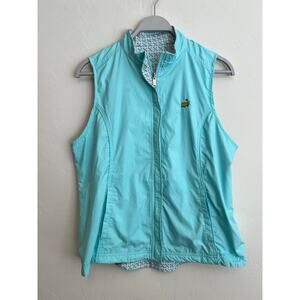 Magnolia Lane Women’s Masters Reversible Aqua Blue Golf Tech Vest Size: Large